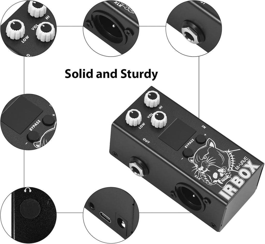 Guitar IR Box Effects Pedal with Speaker Simulator XLR Output Port P686