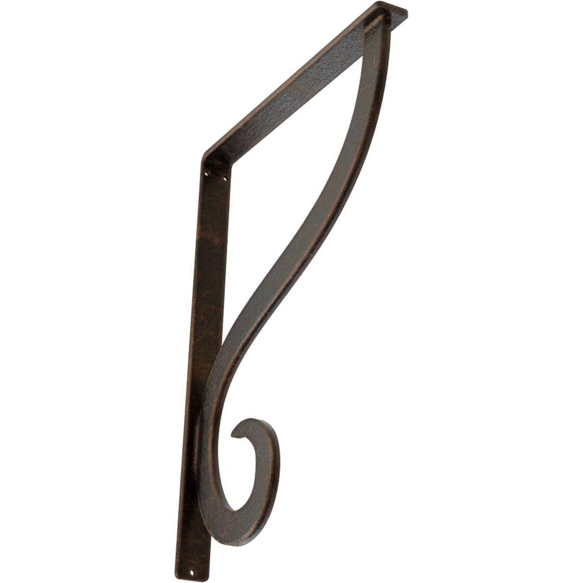 Wrought Iron Bracket Antiqued Bronze J880