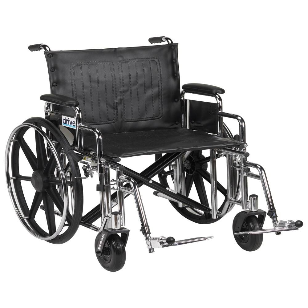 Extra Heavy Duty Wheelchair with Elevating Leg Rests O8519