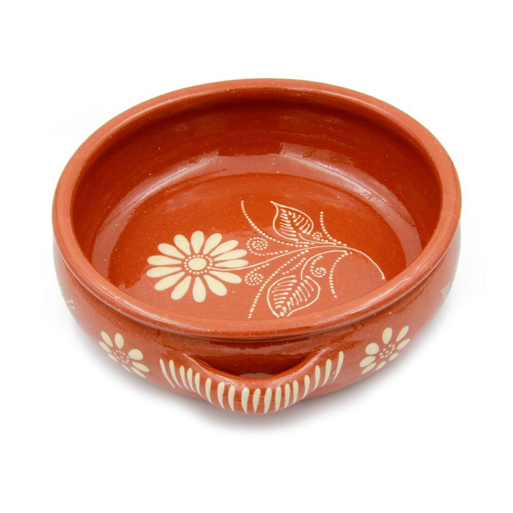 Hand-Painted Clay Terracotta Cooking Pot E293736