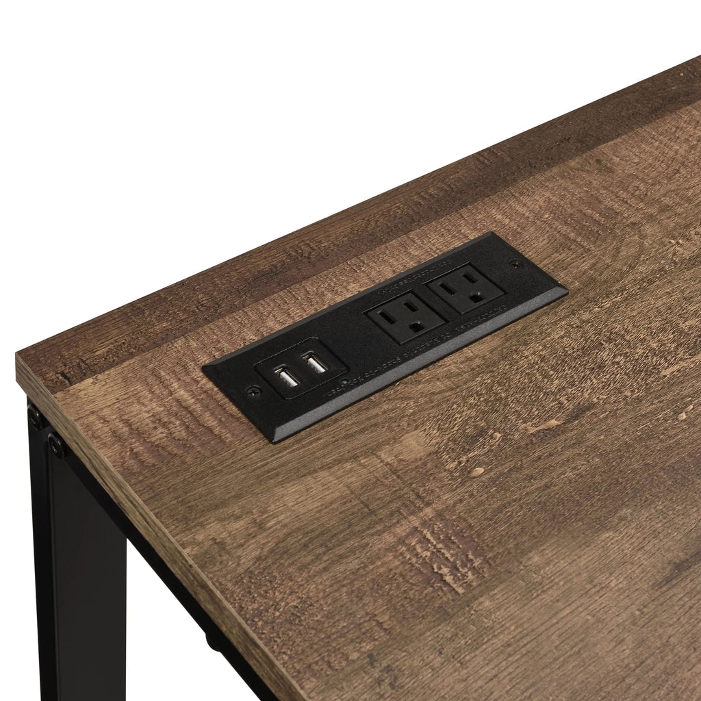 Walnut and Black Writing Desk I15022