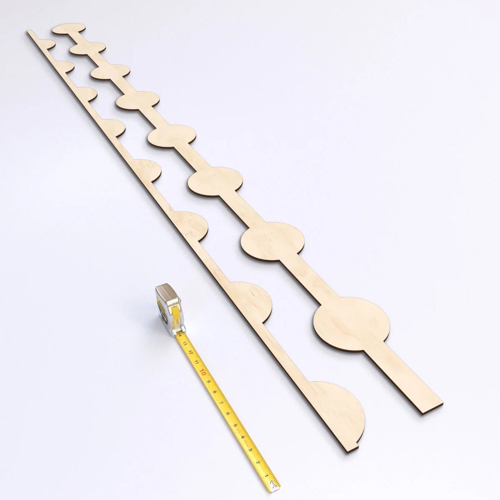 Adjustable Wood Decorative Slat Wall Panel Kit X684822
