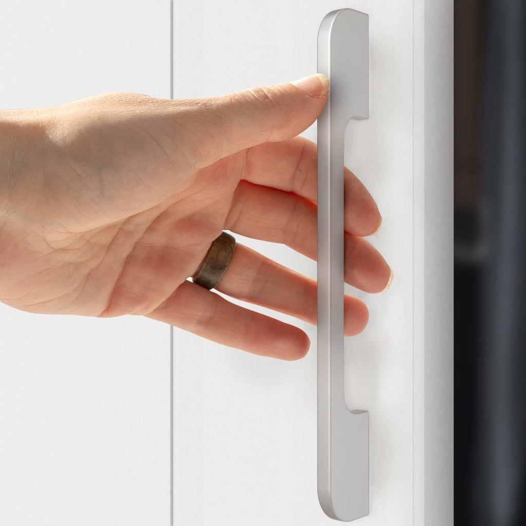 Solid Aluminum Cabinet Handles Silver Pack of 45 A769
