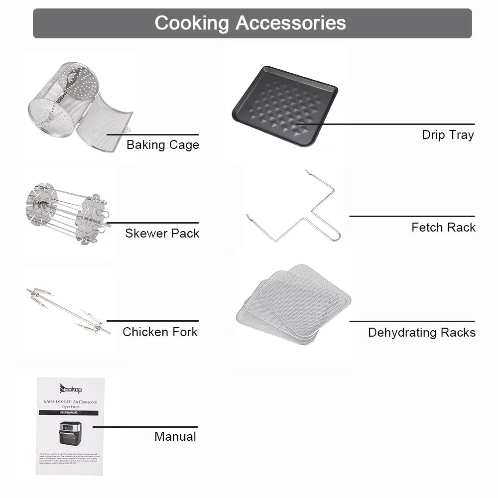 Air Fryer Electric Fryer Toaster Oven Countertop Oven G6420