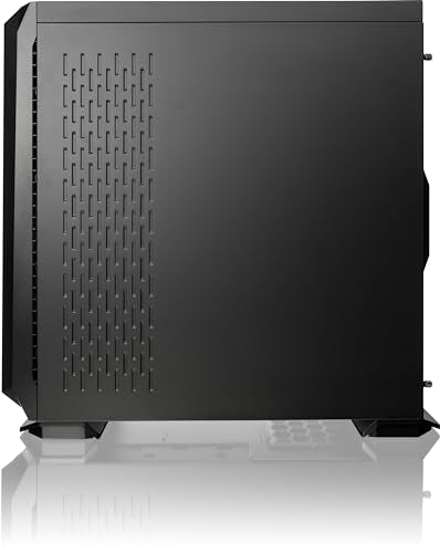 Black Full Tower PC Case with Tempered Glass I6493