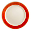 Red Stoneware Rainbow Plate F191124