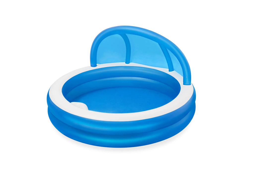 7'11 x 55 Inflatable Round Kiddie Pool with Sunshade W555787