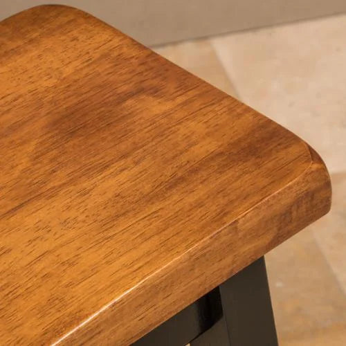 Saddle Wood Counter Dining Bench Set of 2 Z316301