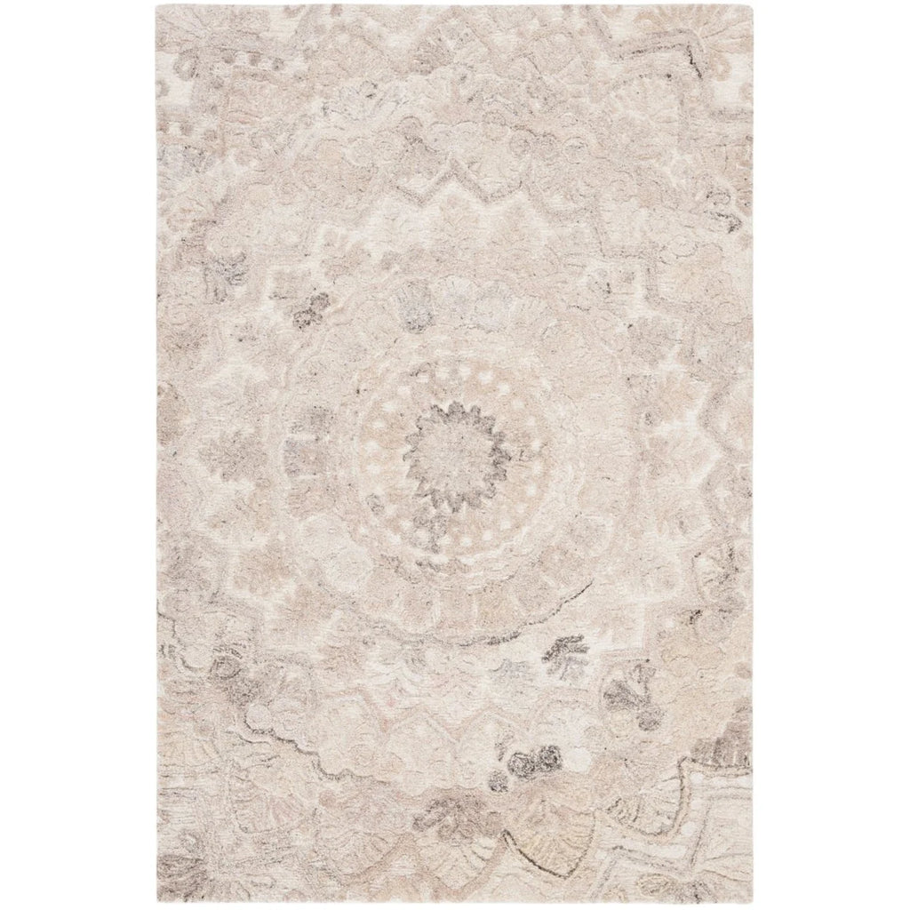 Handmade Beige Ivory Rug Y9845
