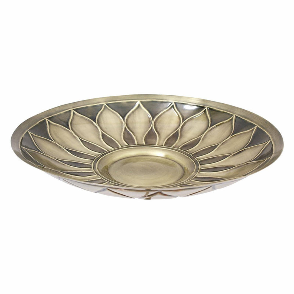 Brass Birdbath with Stake X508451