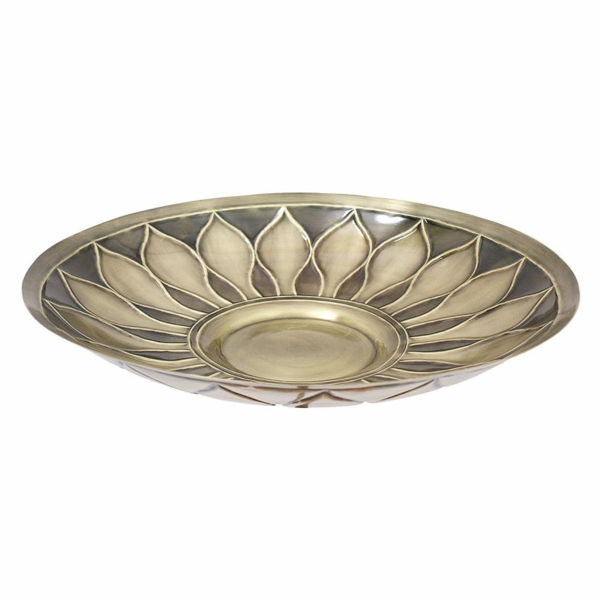 Brass Birdbath with Stake X508451