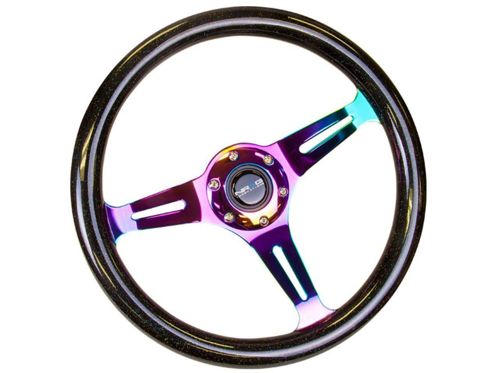 Wood Grain 3-Spoke Steering Wheel I74016
