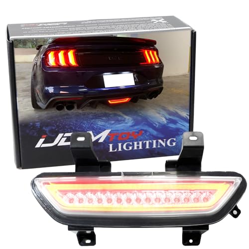 Clear Lens LED Rear Fog Light Kit with Red Tail Brake Lamp & White Backup Reverse Lamp X827