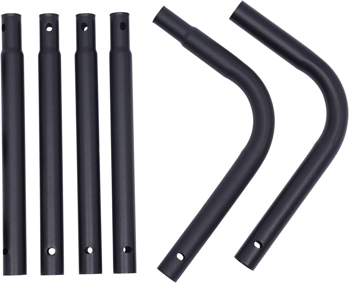 Black Trampoline Ladder 3 Wide with Anti-Slip Steps Steel 14X42in J62880