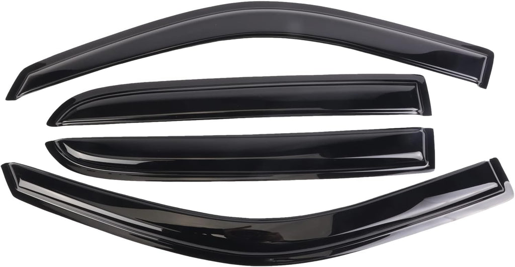 4PCS Dark Smoke Window Deflectors F22551