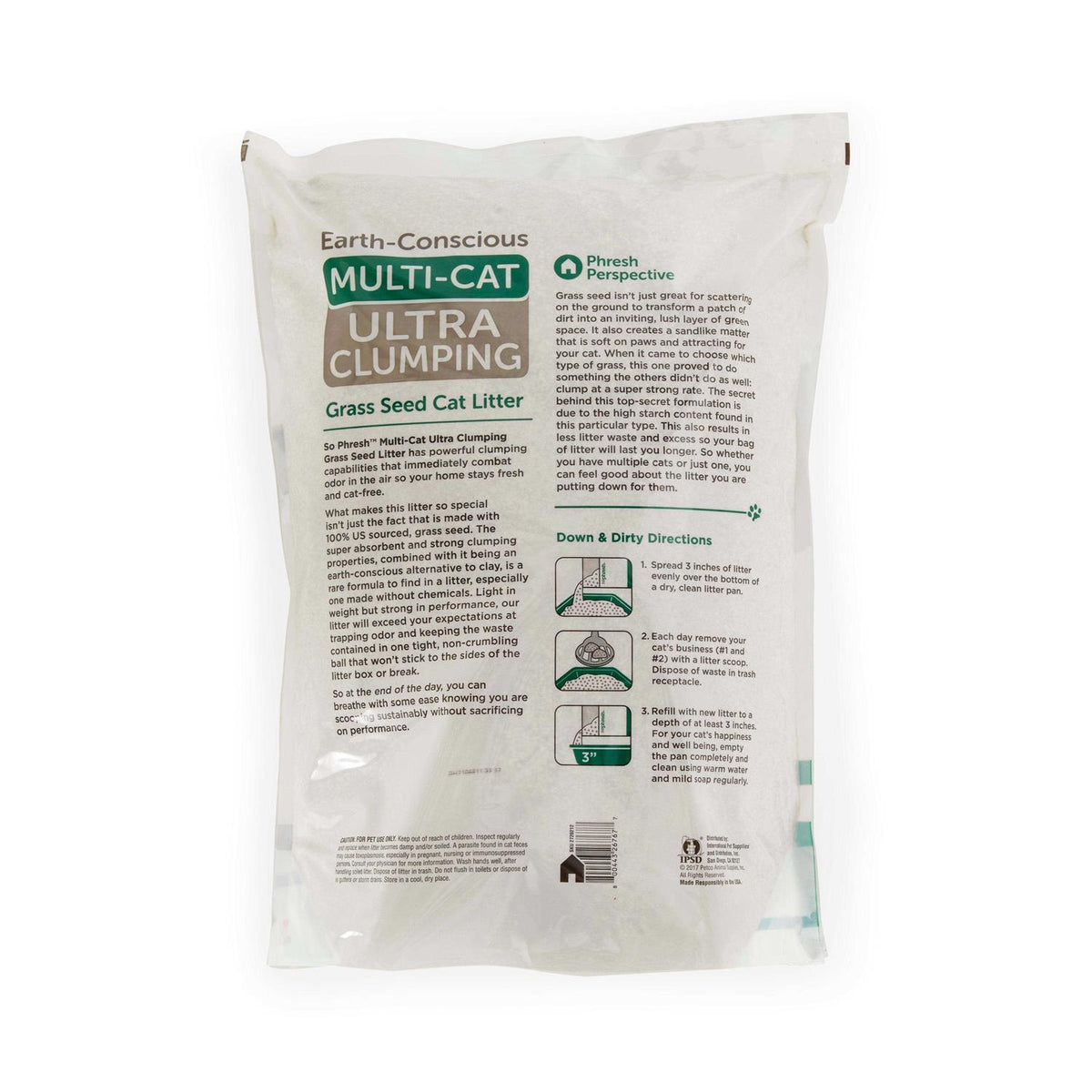 Extreme Clumping Scented Grass Seed Cat Litter A362