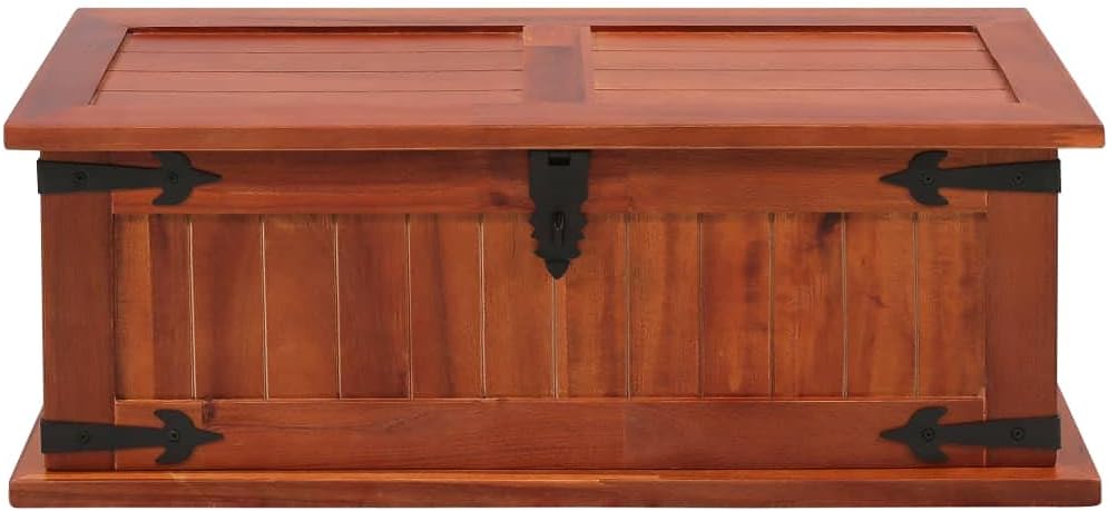 Solid Acacia Wood Storage Chest Z8645