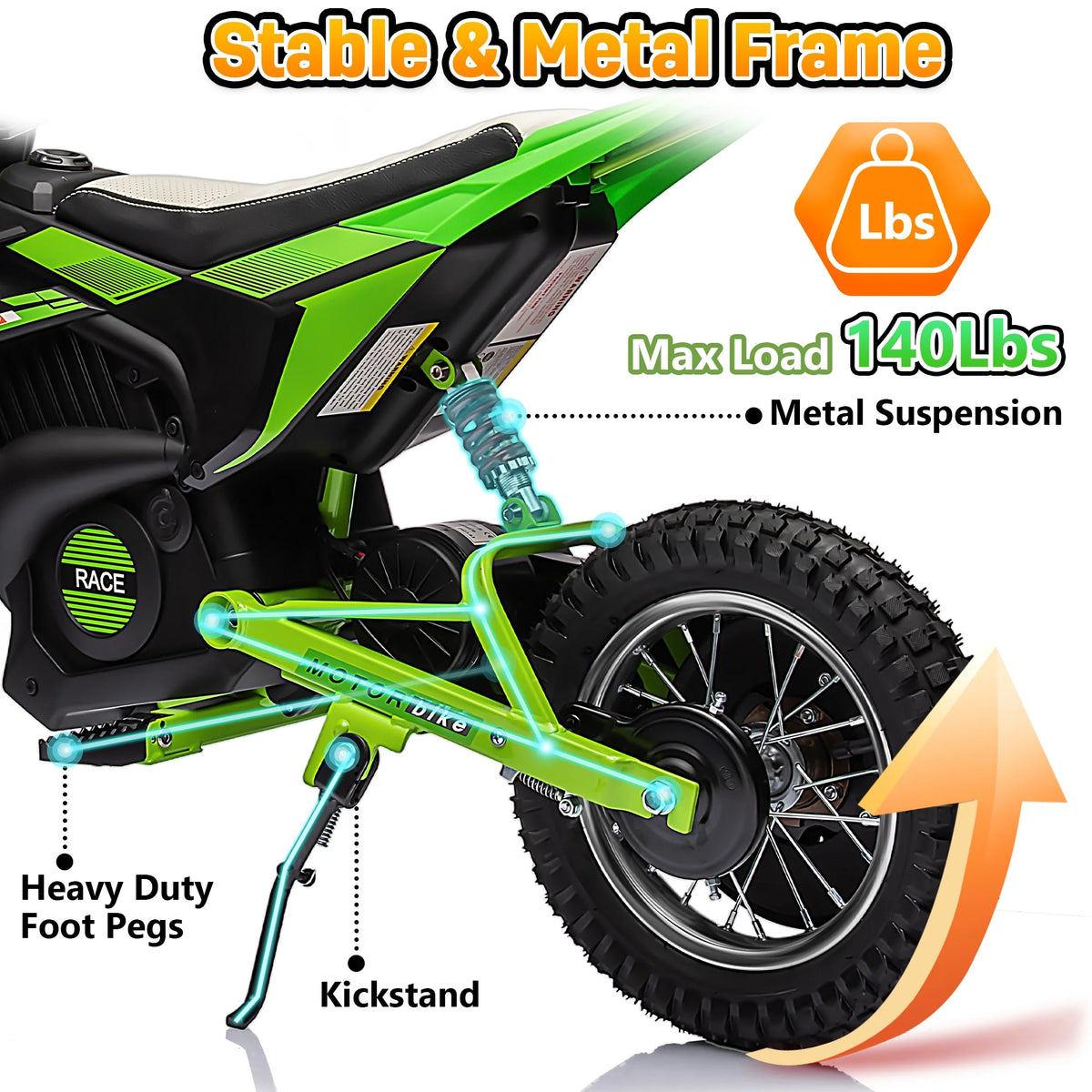 24V Electric Ride on Motocross Bike C41240