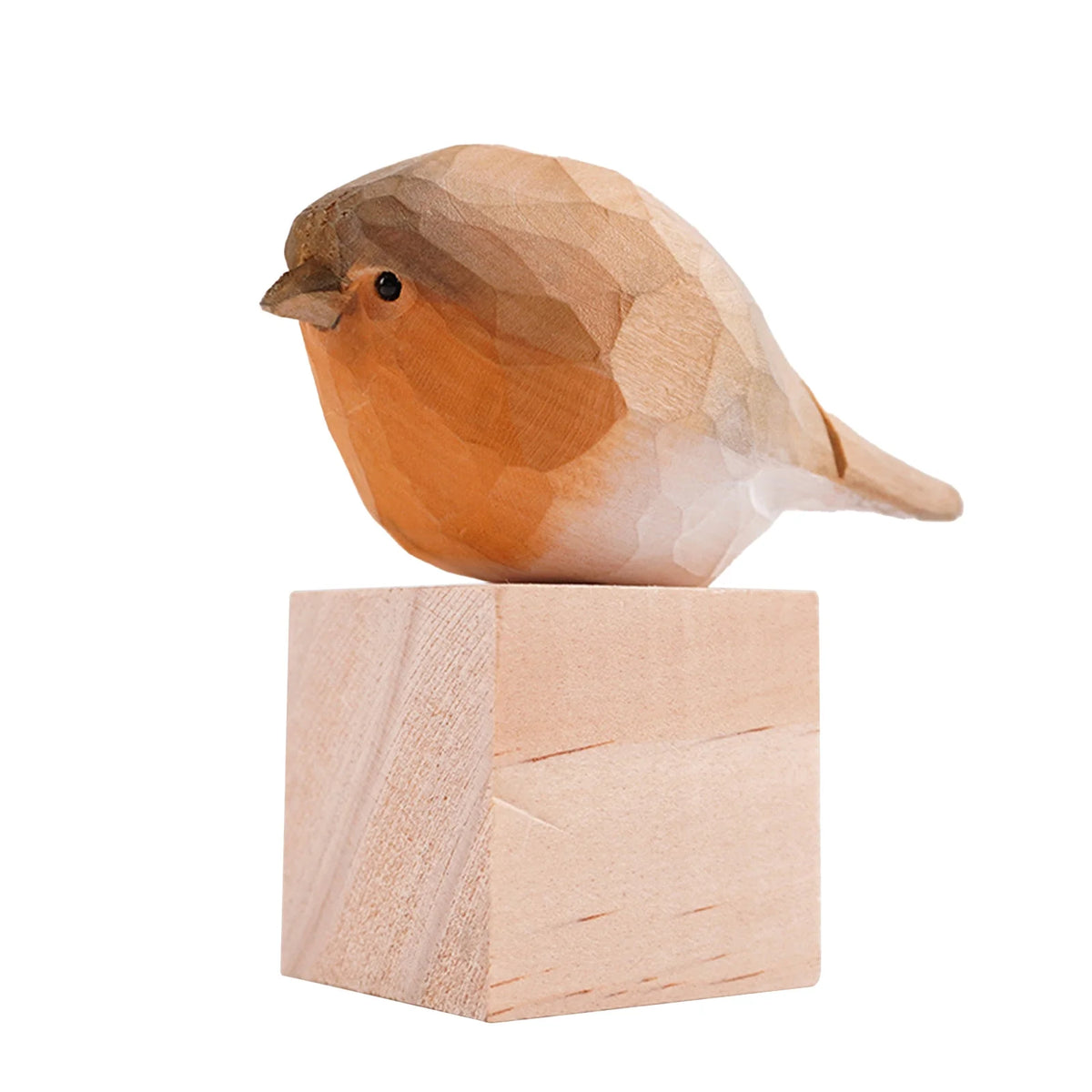 Small Wood Bird Figurine Statue E779607