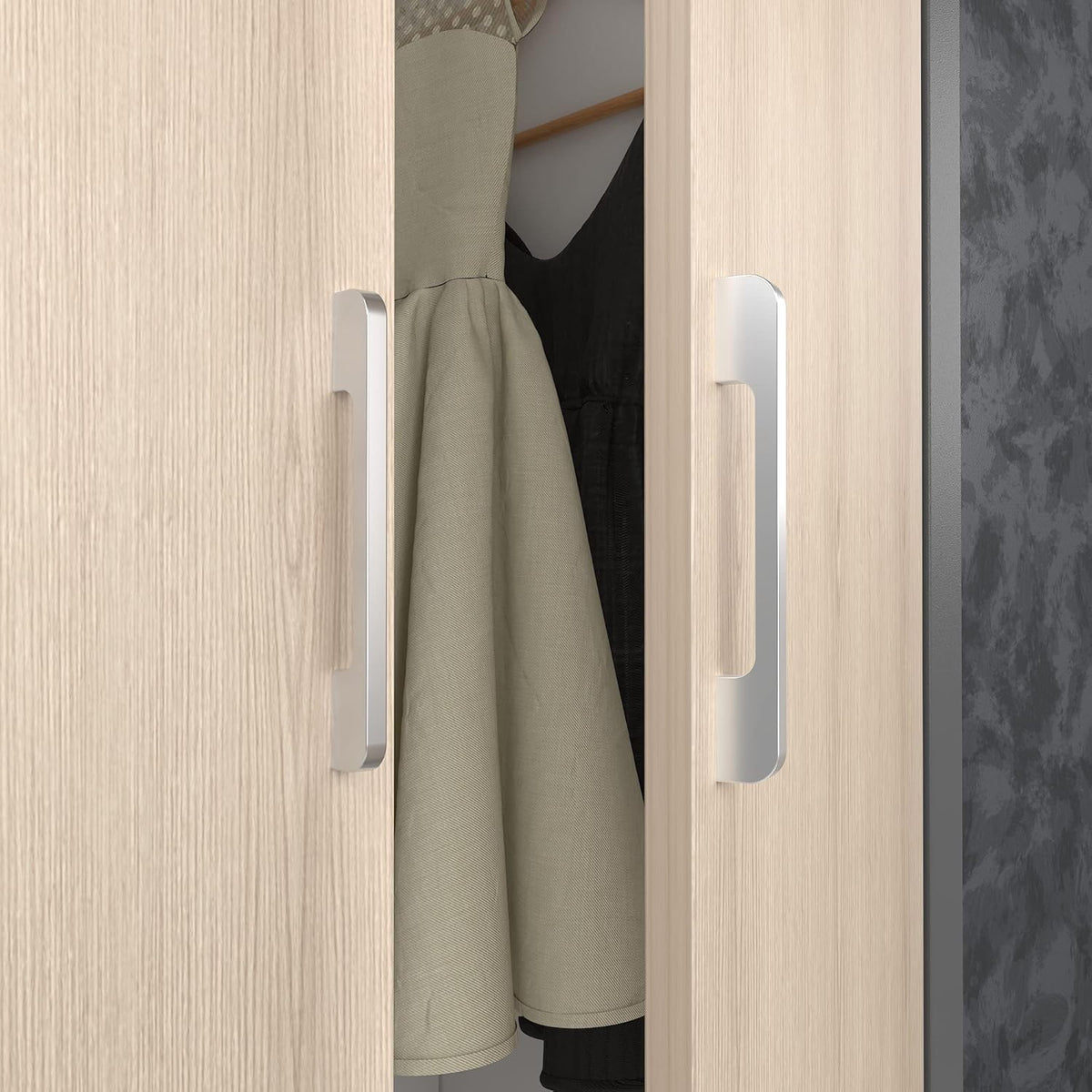 Solid Aluminum Cabinet Handles Silver Pack of 45 A769