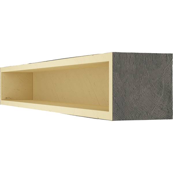 Aged Ash Hand Hewn Faux Wood Fireplace Mantel Y708240