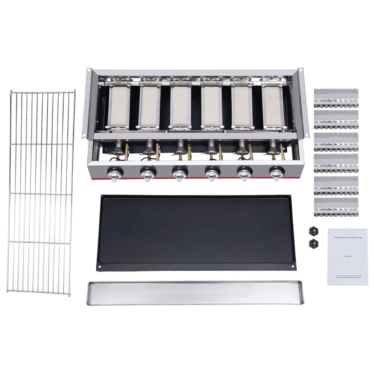 Stainless Steel 6 Burner Gas BBQ Grill I115
