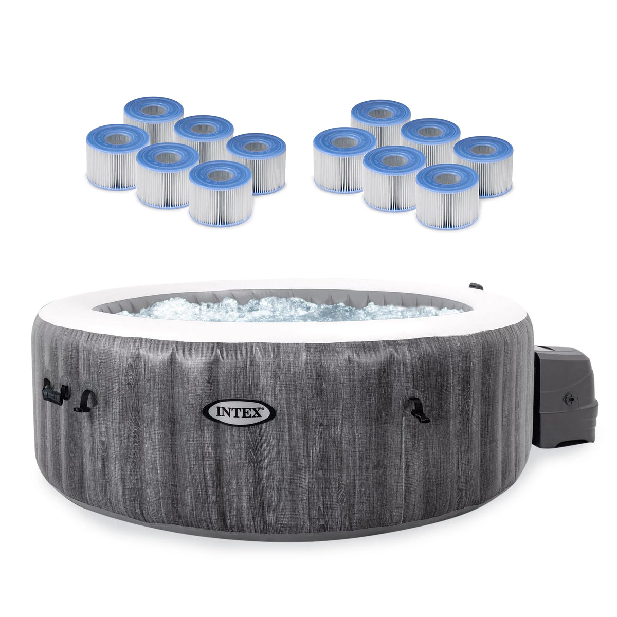 Inflatable Hot Tub Spa with Filter Cartridges Y12351
