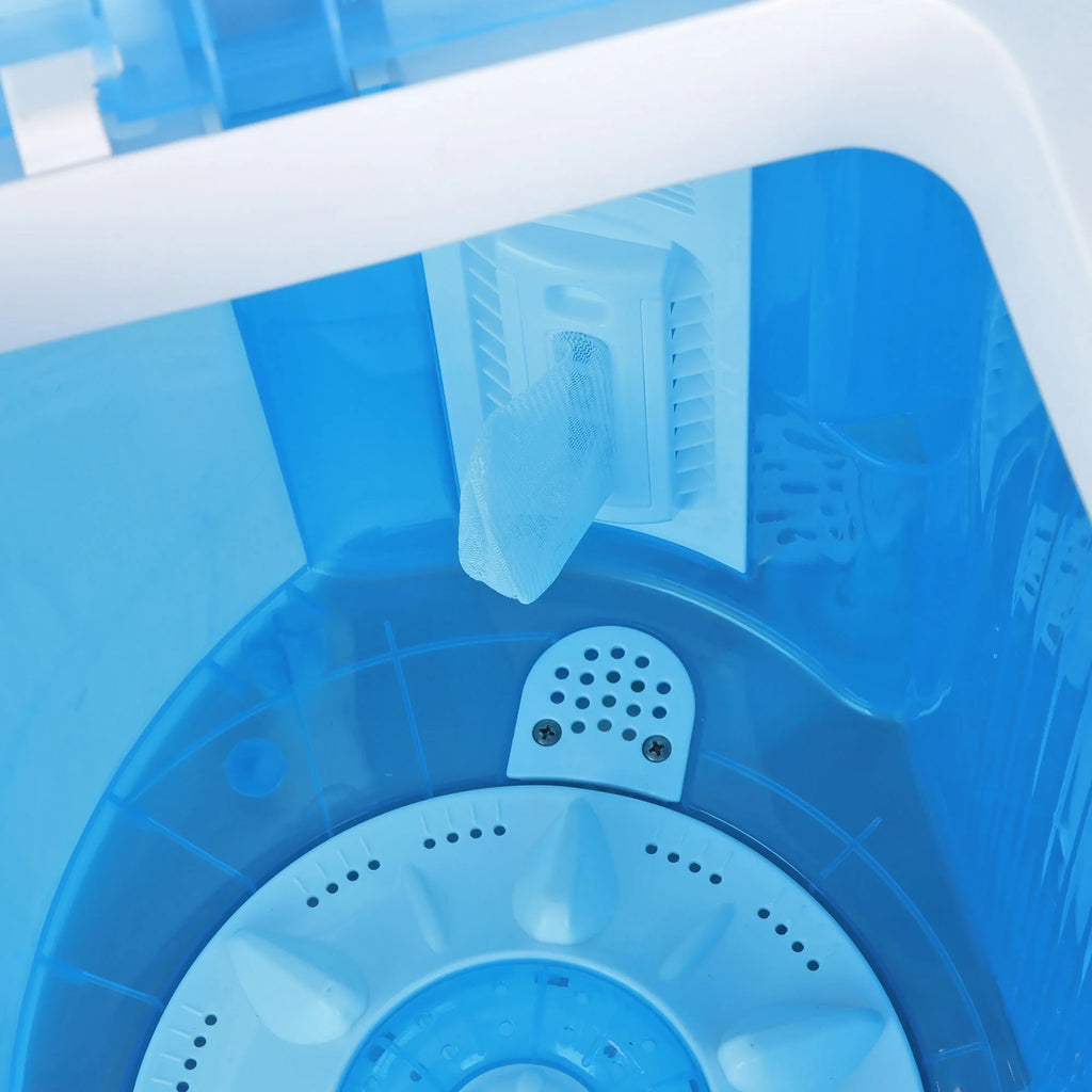 Portable Compact 10lbs Washer Blue White A350115