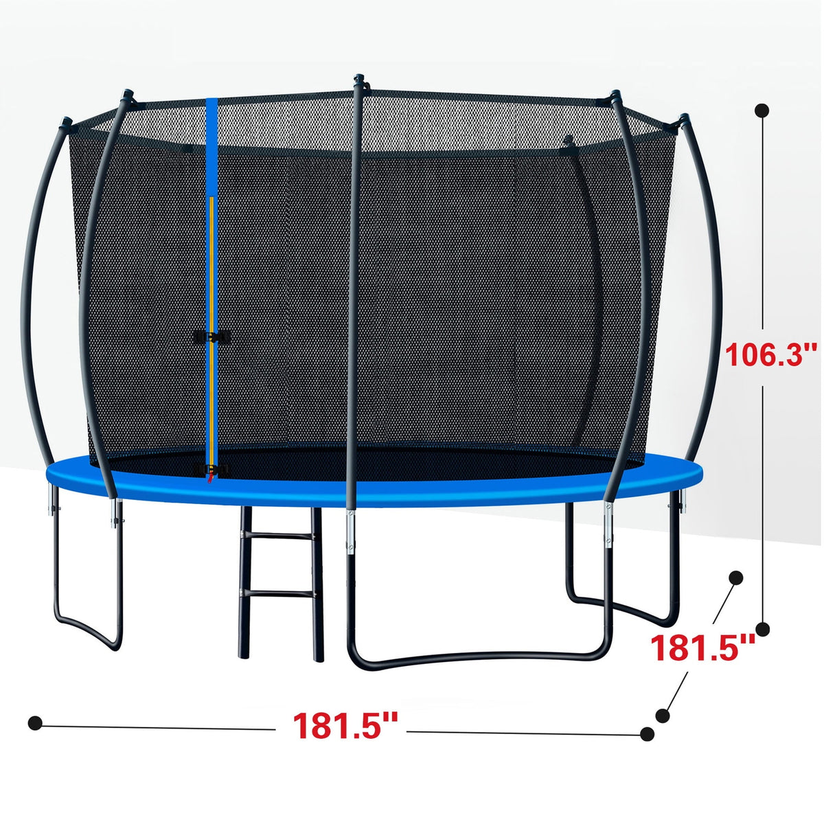 14FT Trampoline with Enclosure and Ladder T20145