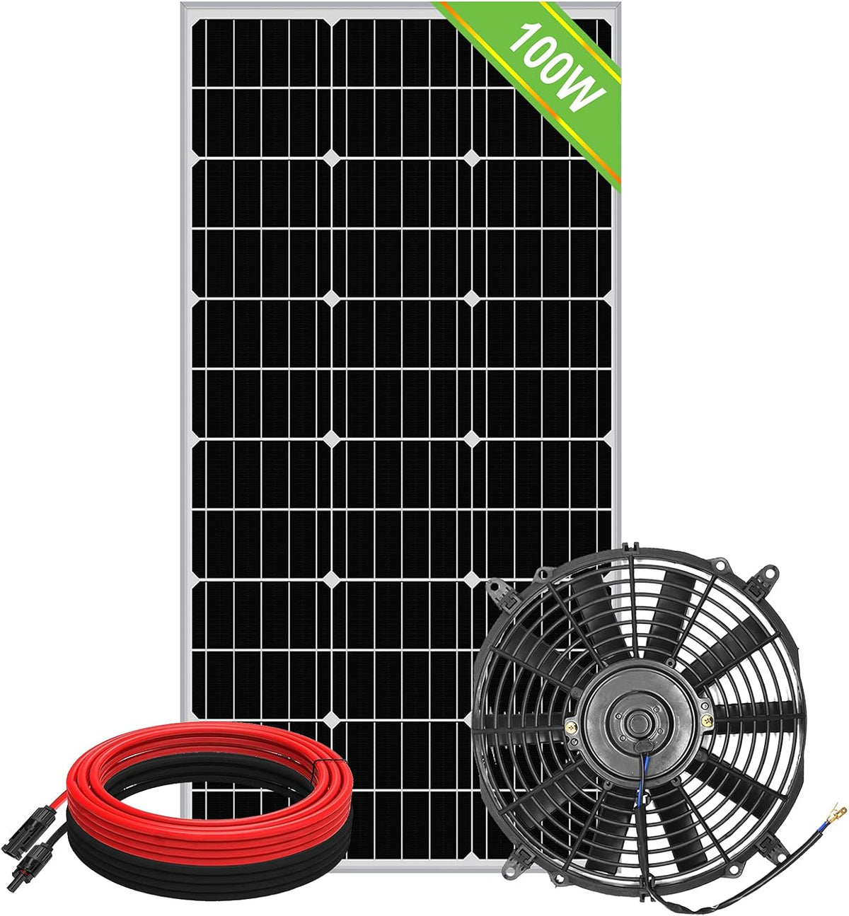Solar Powered 50-Watt Roof Ventilation Fan Kit M972574