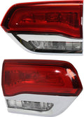 Chrome Tail Light Assembly Pair for Jeep Grand Cherokee 2014-2017 Q5511