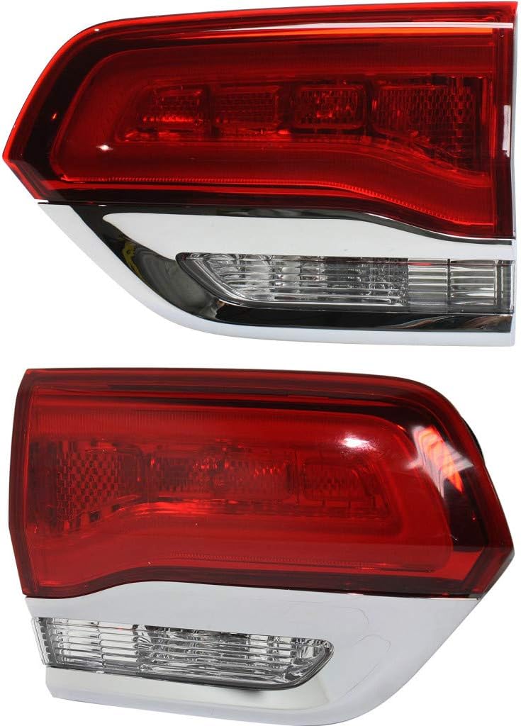Chrome Tail Light Assembly Pair for Jeep Grand Cherokee 2014-2017 Q5511