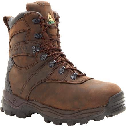 Insulated Waterproof Brown Utility Boots R221