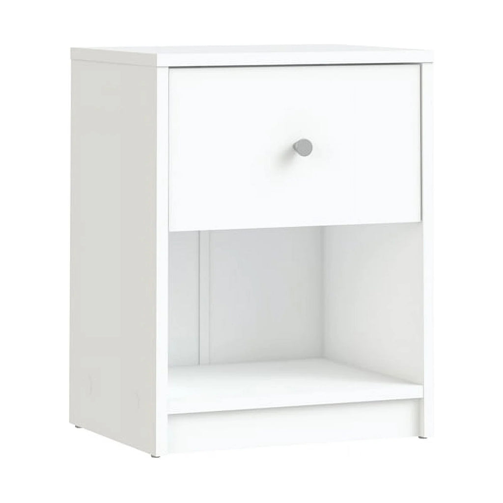 White 2 Piece Wood Dresser and Nightstand Set O997