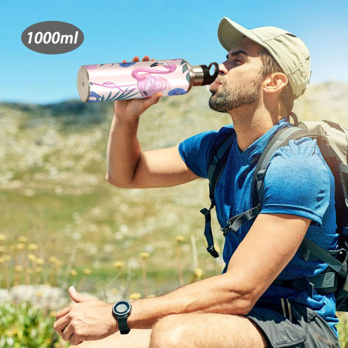 Insulated Stainless Steel Water Bottle with Straw Lid 20 oz O928151