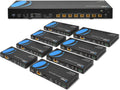 1x8 HDMI Extender Splitter HDBaseT 4K Over Single Cable CAT6/7 with IR Remote Q34547