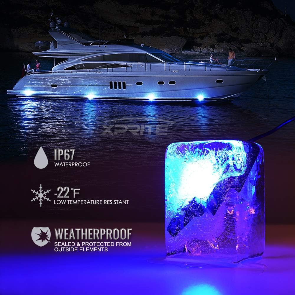 RGB LED Rock Lights Kit with Wireless Remote Control, 6PCS V770911