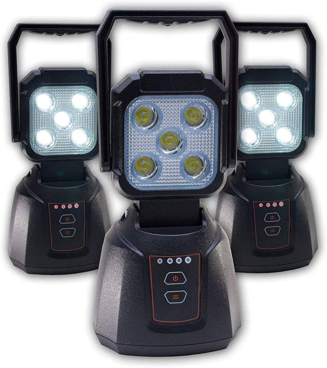 20W 2000 Lumens Rechargeable Portable Handheld Flood Flashlight Magnetic Base Q240