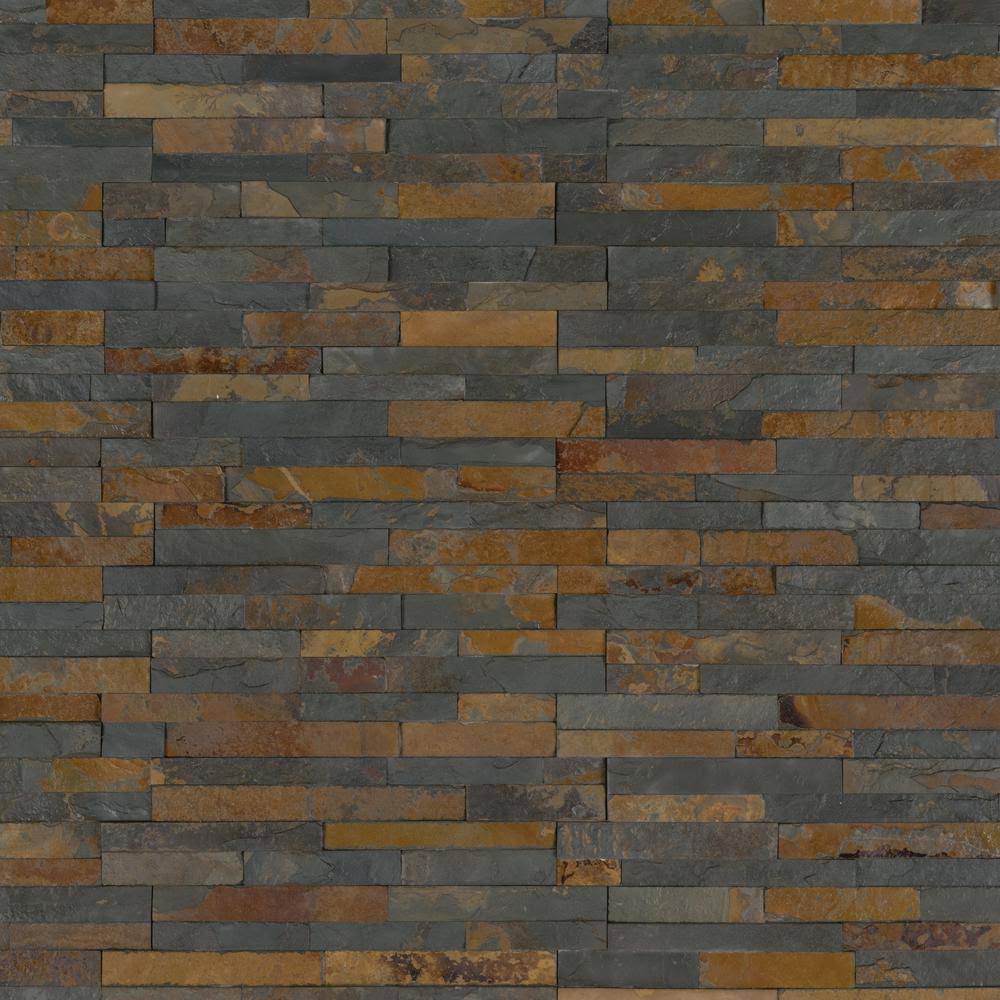 6 in. x 6 in. Textured Wall Slate Tile V148177