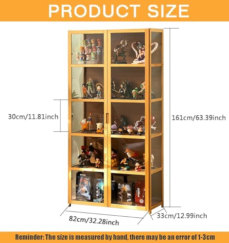 68" Curio Display Cabinet with Acrylic Glass Door K72719