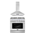2 Piece Kitchen Appliance Package with 36" Freestanding Gas Range & 36" Island Range Hood I85899