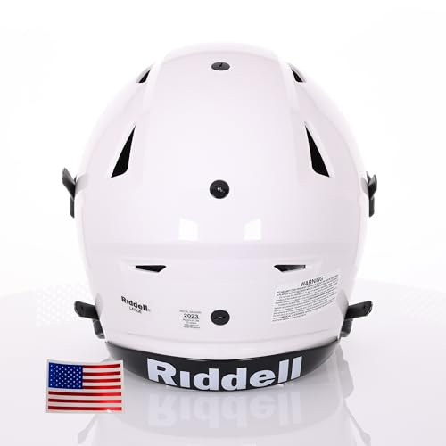 Adult Football Helmet with White Facemask W257