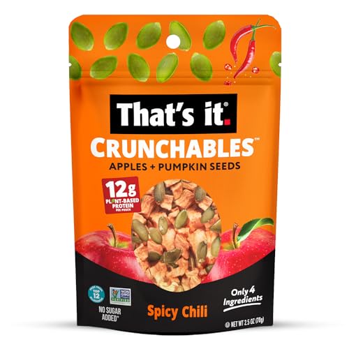 Apple + Spicy Chili Plant Based Protein Crunchy Snack Mix, 4 Packs x 2.5 oz G51172