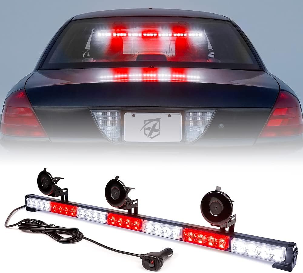 Amber LED Emergency Traffic Advisor Strobe Light Bar E2968