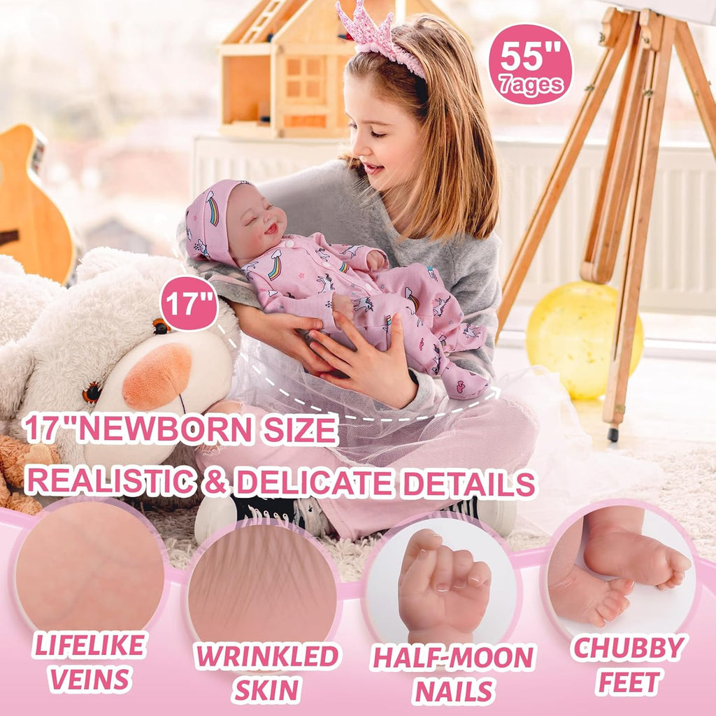 17inch Soft Realistic Reborn Baby Dolls C44832