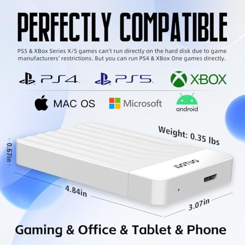 Black 1TB External Hard Drive USB 3.0 USB-C P399
