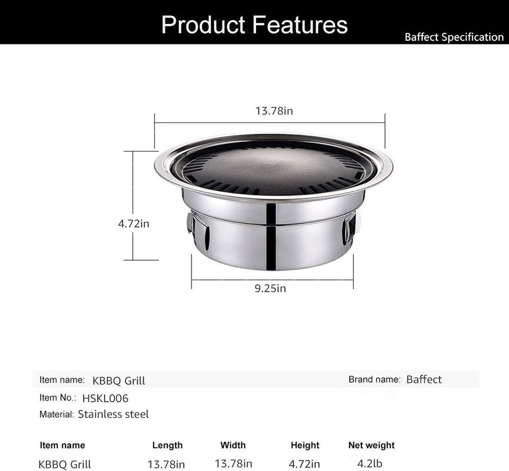 Portable Stainless Steel Charcoal Grill E515