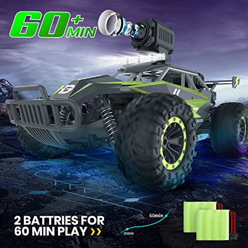 1:16 Scale Remote Control Car with 1080P HD Camera and LED Lights O2423