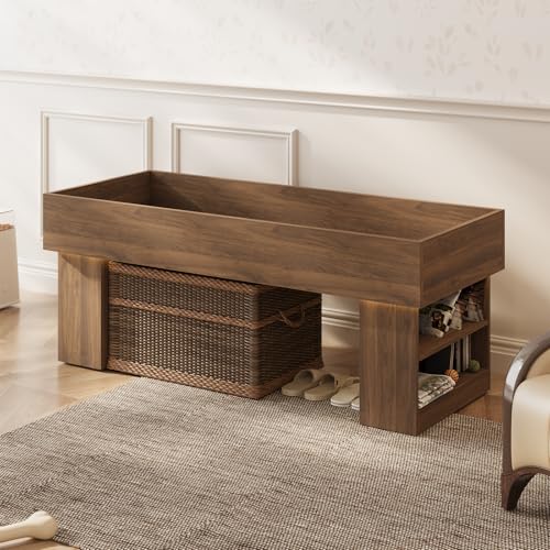 Walnut Wooden Pet Bed with 2 Cushions and Led Light G194780