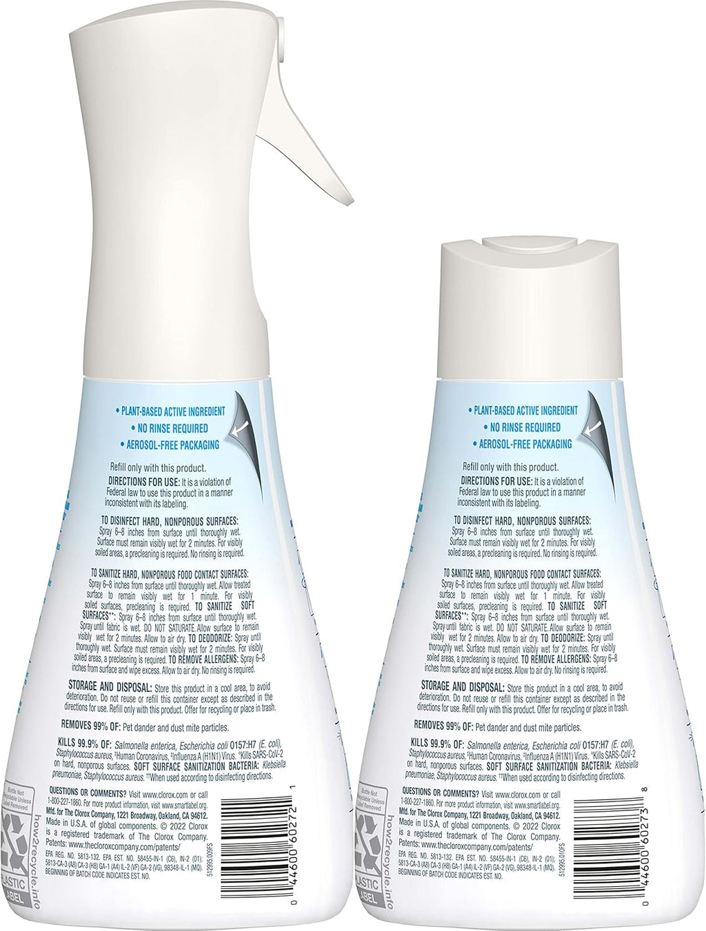 Free & Clear Disinfecting Mist, 2 Count, 14 Fl Oz Each R14024